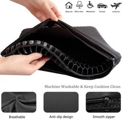 19×19″ Gel Seat Cushion, Extra Large Pressure Relief Chair Pad for Home Office