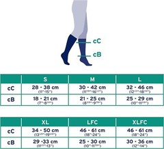 Jobst Active Wear Unisex Men Women Knee REG / FULL CALF Socks Compression 30-40