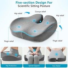 Cushion Lab Patented Pressure Relief Seat Cushion for Long Sitting Hours