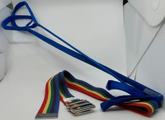 Lot of 2 Sammons Preston 41 in Rigid Leg Lifters and 1 McKesson Gait Belt 59in