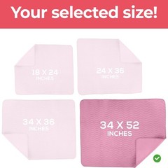 Utopia Bedding Washable Underpads 34″ x 52″ – Pack of 4, Pink – FREE SHIPPING