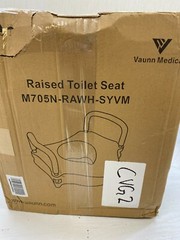 Vaunn Medical M705-2 Medical Elevated Raised Toilet Seat/Commode Booster AM6