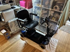 Pride Go-Go Elite Traveller 4-Wheel Mobility Scooter w/ Basket Blue