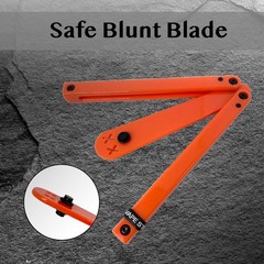 Orange Foldable Plastic Practice Tool: Safe & Durable Design for Adult Learners