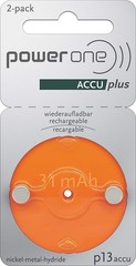 2 x VARTA PowerOne ACCU P13 orange battery for hearing aids (1 x 2 sheets) +T…