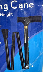 Deluxe Handle Folding Adjustable Ht. 32”-36” Walking Cane 250lb Family Wellness