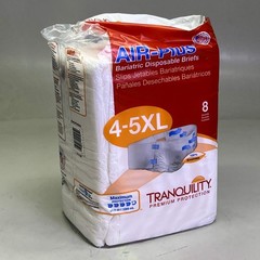 TRANQUILITY (2 PACK 16 Count) Disposable Overnight Underwear Size 4-5XL 2195