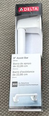 *New* Delta DF509W 9″ Assist Bar Grab Bar White – Up to 300 Lbs NIB