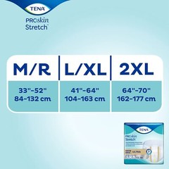 TENA ProSkin Stretch Ultra Incontinence Brief, Heavy Absorbency, Unisex,