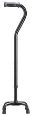 Hercules Offset Handle Adjustable Quad Base Walking Cane Supports Up to 500 New!