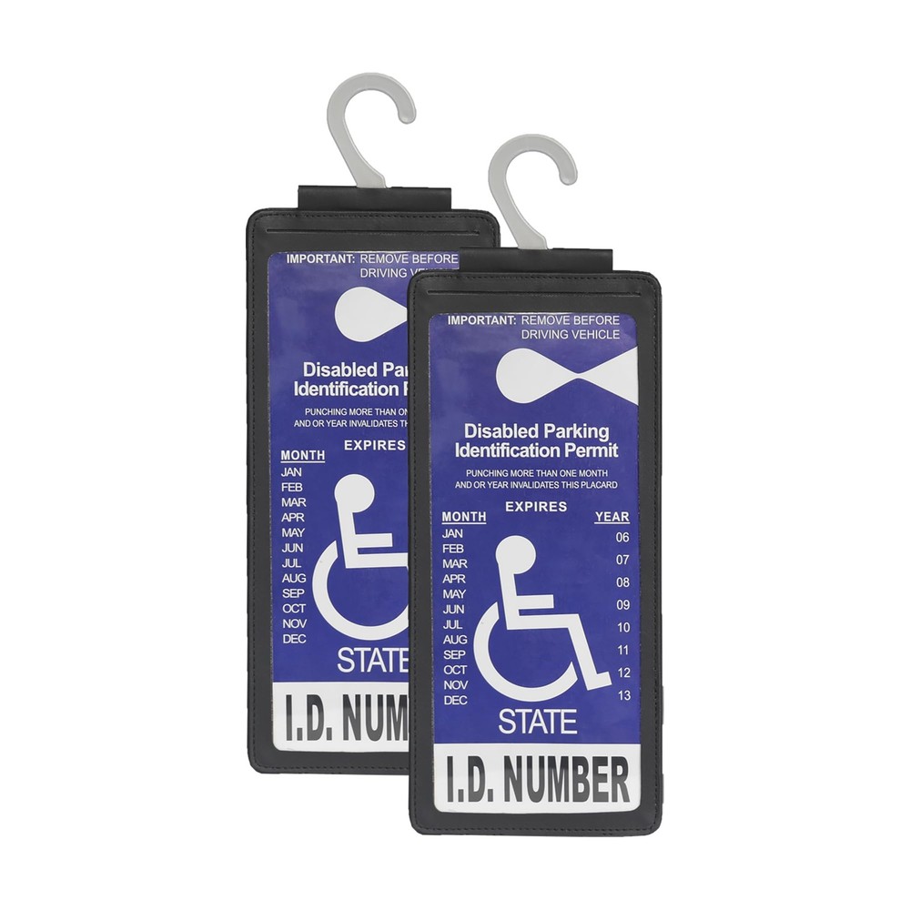 Portable Handicap Placard Holder for Auto – Ultra Transparent Handicapped Pla…