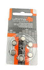 ULTIMA PLUS 13 PR48 U13A 1.45V 13AG-6UE PACK OF 600 HEARING AID BATTERIES