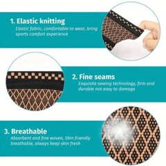 4 PCS Copper Sports Wrist Band Brace Wrap Adjustable Support Strap Carpal Tunnel