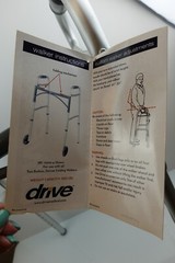 Drive Medical Deluxe Folding Walker 10210-4 5″ Wheels Weight Capacity 350 – New