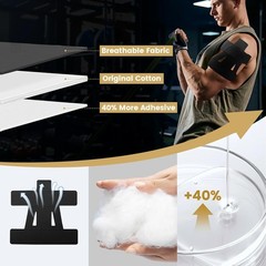 Precut Kinesiology Tape for Shoulder (20 Pcs) – Waterproof Breathable Athleti, E