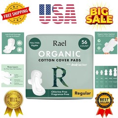 Pads for Women, Organic Cotton Cover – Moderate Absorbency, Feminine Care, Ul…