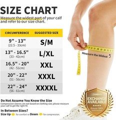 Large-X-Large Footless Compression Sleeves: Ultimate Support for Shin Splints