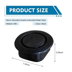 10 PCS Parking Sensor Radar Hole Plugs Waterproof Bumper Covers 25-26mm Backup