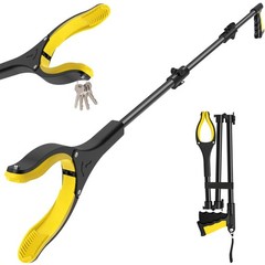 44 Inch Extra Long Grabber Reacher Tool，Foldable Trash Pick Up Stick for Seni…