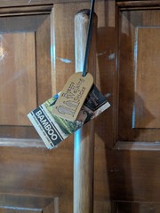 Brazos Rustic Bamboo Walking Stick 55″ Red Made in USA