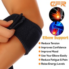 Tennis Elbow Brace Strap Tendonitis Golfers Band Golf Pain Relief Pad Support