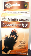 Copper Hands Arthritis Compression Gloves Size: L/XL Men And Women New In Pack