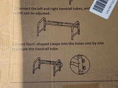 Toilet Safety Rails for Seniors Adjustable & Foldable 380 lb Capacity Non-Slip
