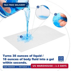 60 Pack Commode Liners with Absorbent Pads for Portable Toilet Bucket