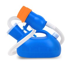 Portable Urinals for Men Spill Proof, OOCOME Upgrade Male Urinal Bottle Blue
