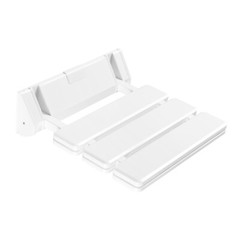 Wall Mounted Folding Shower Seat 12.6in Metal Bench 130kg Stainless Steel Seat