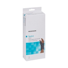 McKesson Hook and Loop Strap Wrist Brace with Abducted Thumb for Right Hand
