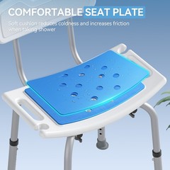 HOROW Adjustable Height Shower Chair Seat 400 lbs Heavy Duty Safety Bath Bench