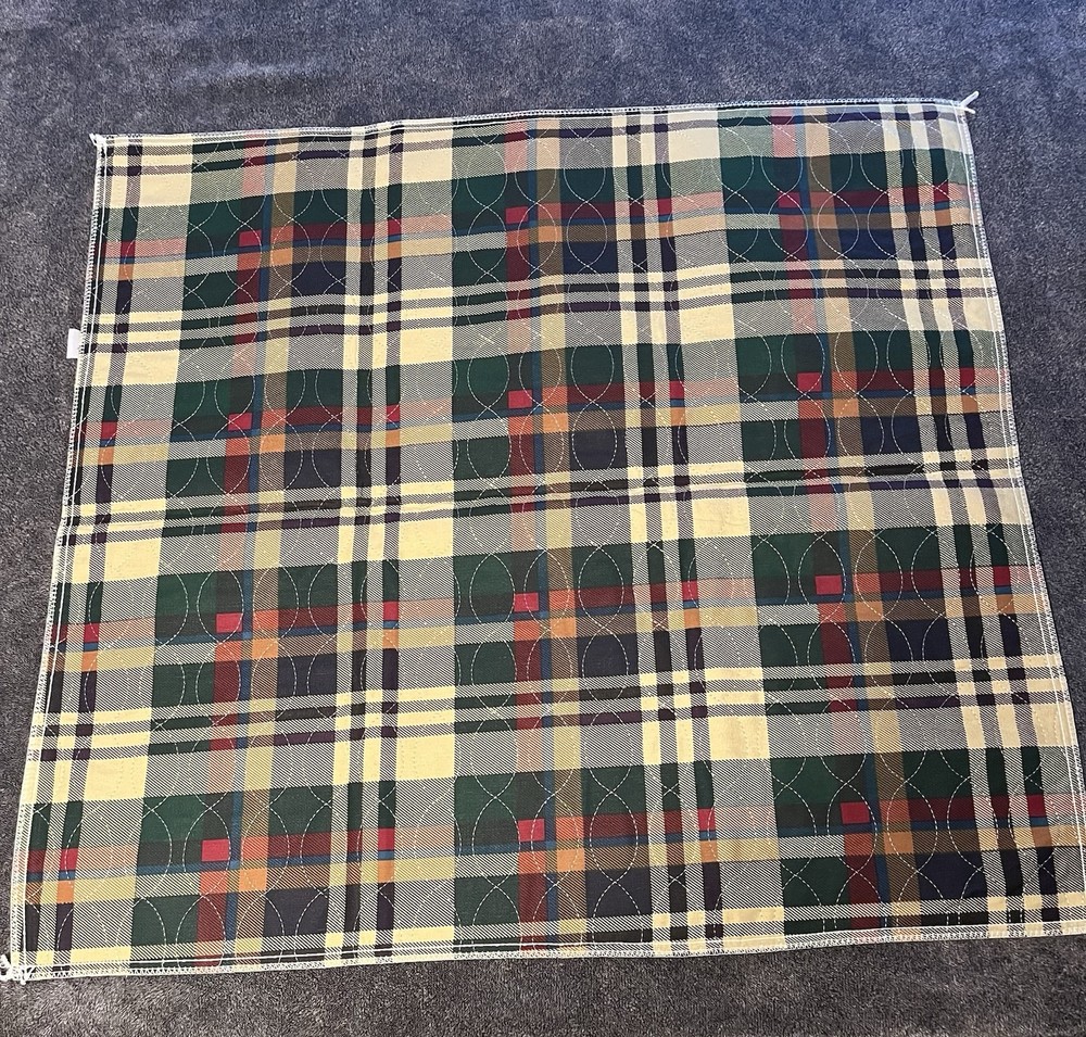 Medline Plaid Machine Washable Bed Pads 34 X36 Inches for incontinence