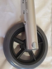 Drive Medical Deluxe 2 Button Folding Walker Model #10210-4ASM with 5″ Wheels