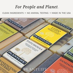 Plantlife Peppermint 3-Pack Bar Soap – Moisturizing And Soothing Soap For Your
