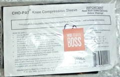 New Cho Pat Knee Compression Sleeve XL 16-17.5 Black Mobility Support