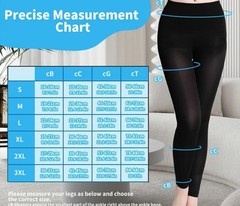 Unbranded Compression Footless Pantyhose Heavy Duty Sz 2X