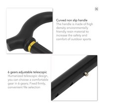 Adjustable Folding Walking Cane Collapsible Senior Mobility Stick