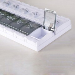 New pill box simple black white pill storage box combination pill box AM PM