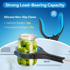 32″ Extra Long Foldable Grabber Tool – Heavy Duty Reaching Aid for Seniors, Tras