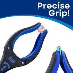RMS 2-Pack 32 Inch Extra Long Grabber Reacher with Rotating Jaw – Blue