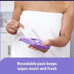 Bath Wipes 20 Packs 8 Inch Hypoallergenic Medline ReadyBath LUXE 160 Wipes Total