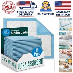 Versatile 23×36 Disposable Underpads – Ideal for Adults, Kids & Pets – 50 Count