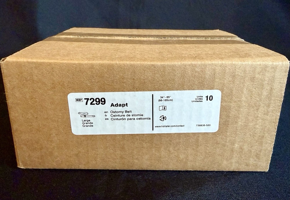 10 NEW Hollister 7299 Ostomy Belts Large Beige 34″-65″ 86-165 cm EXP 07-01-2028
