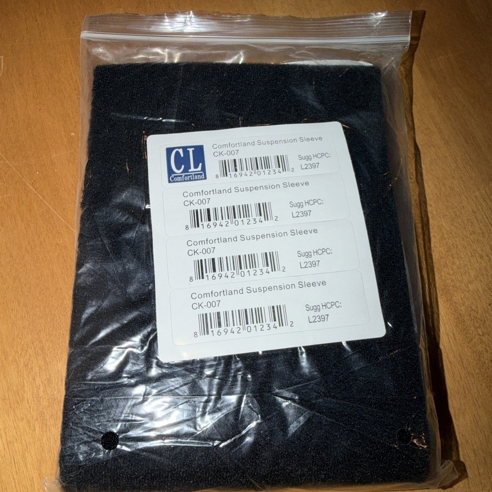 Comfortland Suspension Sleeve Wrap for Knee Size Universal CK-007 BLACK (1 unit)