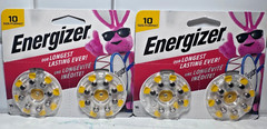 Lot Of 2 Pk Energizer AZ10DP-16 1.5V Zinc Hearing Aid Batterys Best By 03/2027