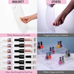 Makartt Nail Polish Organizer Clear Universal Nail Polish Holder For 48 Bottles