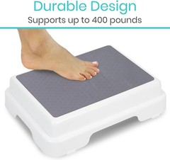 Stackable Bath Step – Slip Resistant – 4.5″ Height – Indoor/Outdoor Safety Stool