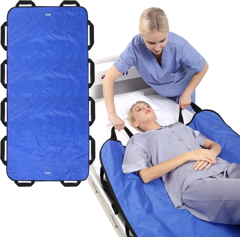 72″ x 40″ Reusable Bed Pad with Handles – Durable Transfer Sheet for Caregiving