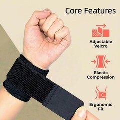 2PCS Adjustable Wrist Support Brace, Compression Wrist Wraps, Wrist Guard